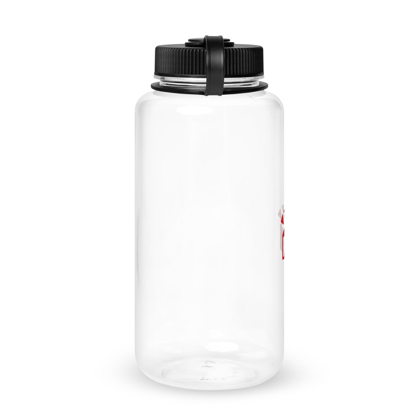 Wide mouth plastic water bottle
